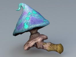 Magic Mushroom Cartoon 3d preview