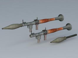 RPG-7 Launcher 3d preview