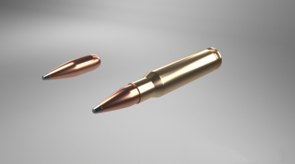 Military Bullets 3d rendering
