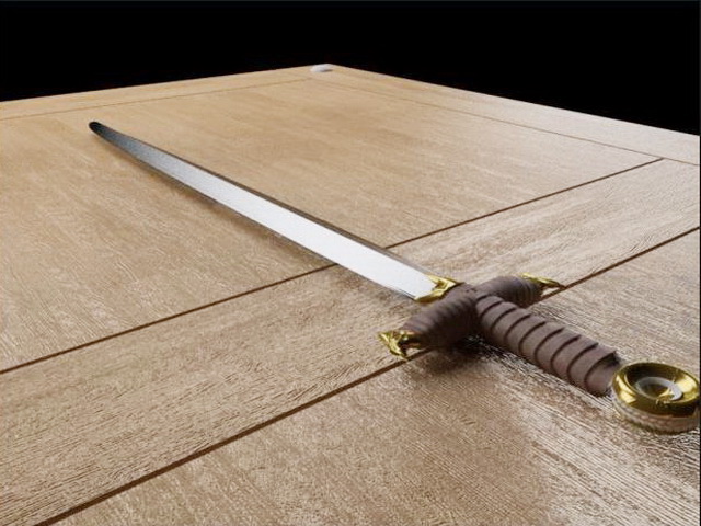 Viking Sword 3d rendering