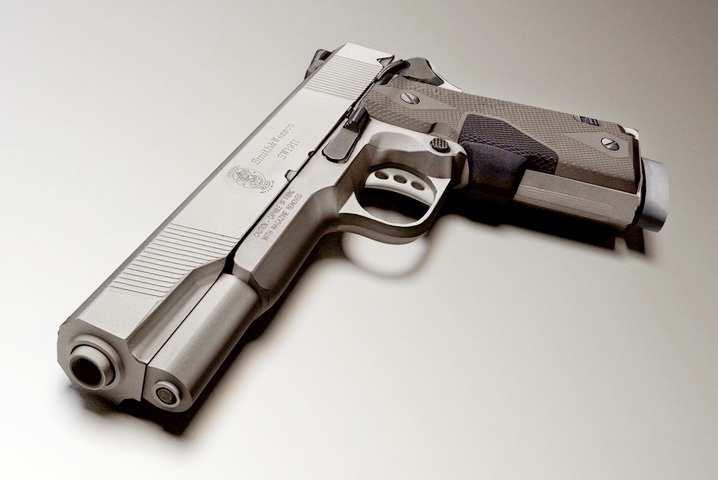 Smith & Wesson SW1911 3d model preview Smith & Wesson SW1911 3d rendering