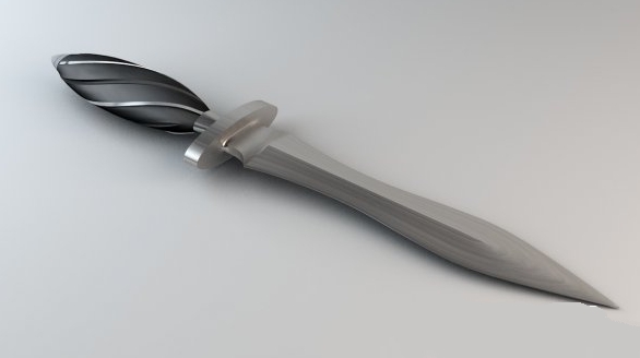 Dagger Knife 3d rendering