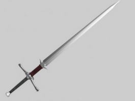 Two Handed Sword 3d model preview
