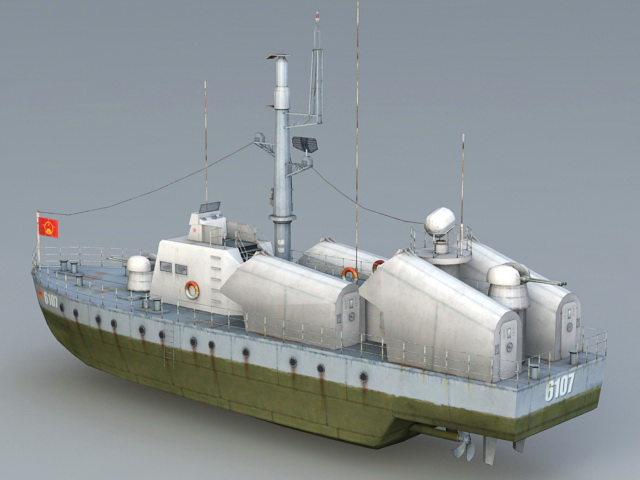 Bladesong Missile Boat 3d rendering