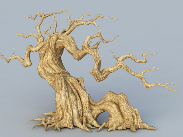 Old Withered Tree 3d rendering