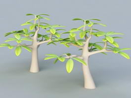 Small Cartoon Tree 3d preview