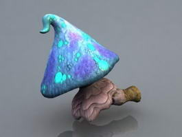 Blue Mushroom 3d model preview