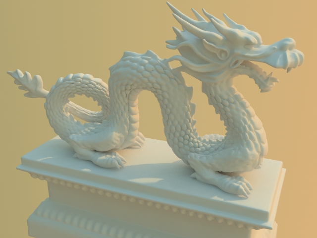 Chinese Dragon Statue 3d rendering