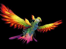 Phoenix Bird 3d preview