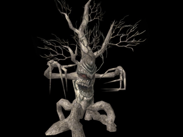 Withered Tree Treant 3d rendering