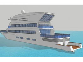 Chris Yacht 3d model preview