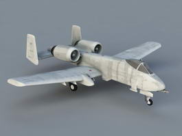 A10 Thunderbolt Attack Aircraft 3D Model