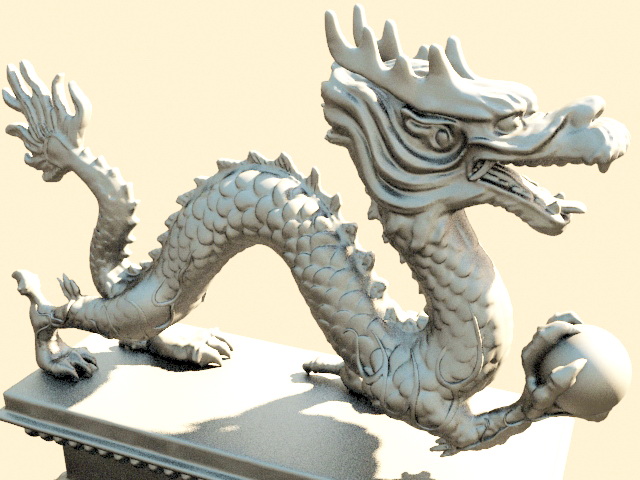 ancient chinese dragon sculpture