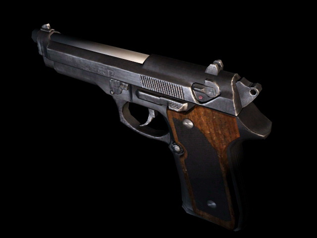 M9 Pistol 3d rendering