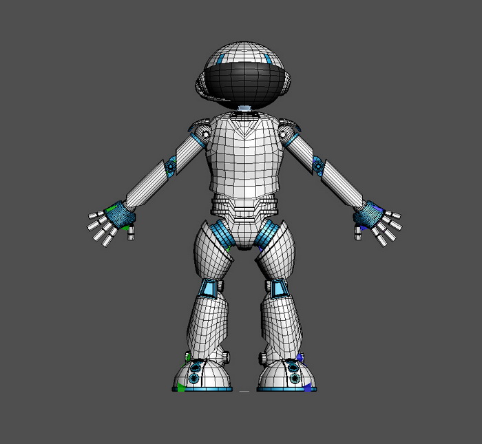 free 3d rigged model for 3ds max 8