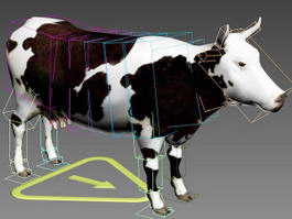 Cow Rig 3d model preview