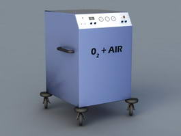 Medical Oxygen Equipment 3d model preview