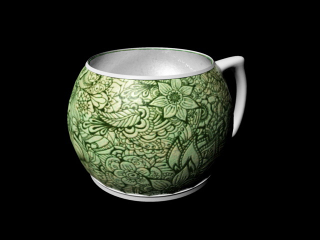 Fancy Mug 3d rendering
