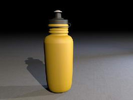 Yellow Sports Bottle 3d preview