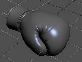 Black Boxing Gloves 3d model preview