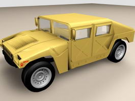 Hummer Humvee Military Vehicle 3d preview