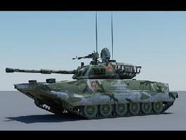 Type 99 Tank 3d model preview