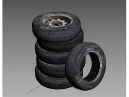 Tires Stacked 3d preview