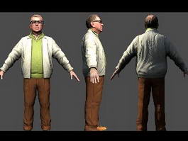 Pat Maine in Alan Wake 3d model preview