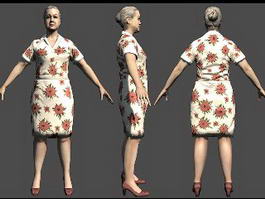 Wendy Desole in Alan Wake 3d model preview