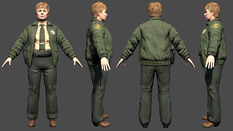 Deputy Sheriff Grant 3d rendering