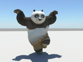 Kung Fu Panda PO 3d model preview