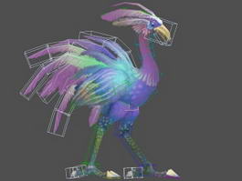 Red Hawkstrider Rig 3d model preview