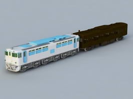 Locomotive Train 3d model preview
