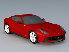 Ferrari Berlinetta 3d model preview