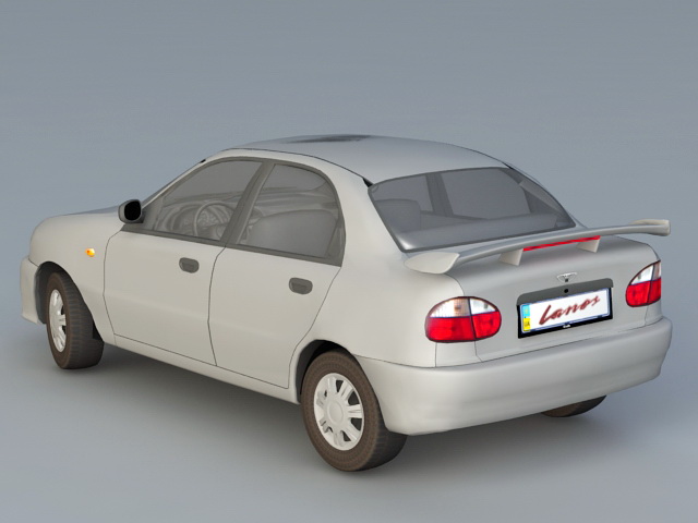 Daewoo Lanos Car 3d rendering