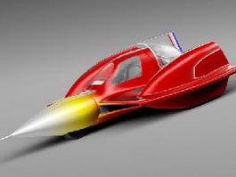 Sonic Car Turbo 3d model preview
