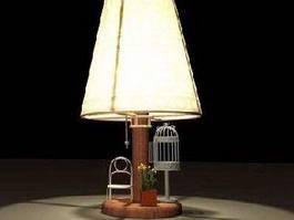 Rustic Table Lamp 3d preview