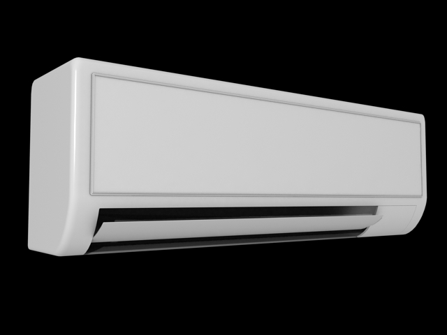 Split Air Conditioner 3d rendering