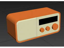 Vintage Radio 3d model preview