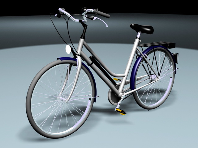 Retro Bike Bicycle 3d rendering