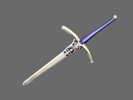 Double Handed Sword 3d model preview