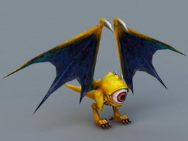 Anime Bat Monster 3d model preview