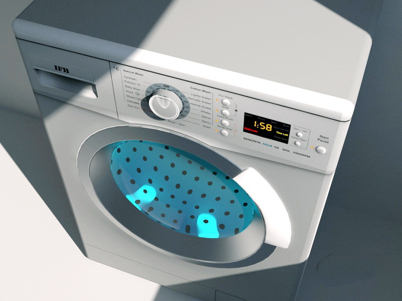 IFB Washing Machine 3d rendering