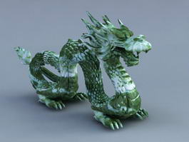 Ancient Chinese Jade Dragon 3d model preview
