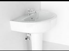 Wash Basin Sink 3d model preview