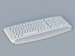 Computer Keyboard 3d model preview