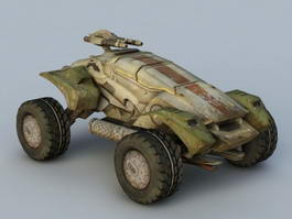 Sci-Fi Military Vehicle 3d model preview