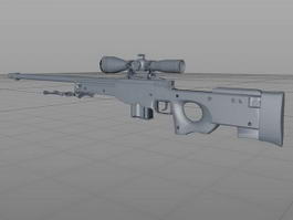 Navy SEAL Sniper Rifle 3d model preview