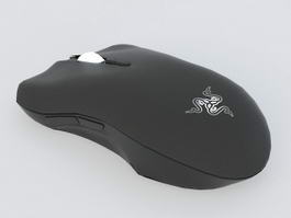 Wireless Mouse Black 3d model preview