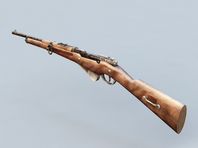 Berthier Rifle 3d rendering